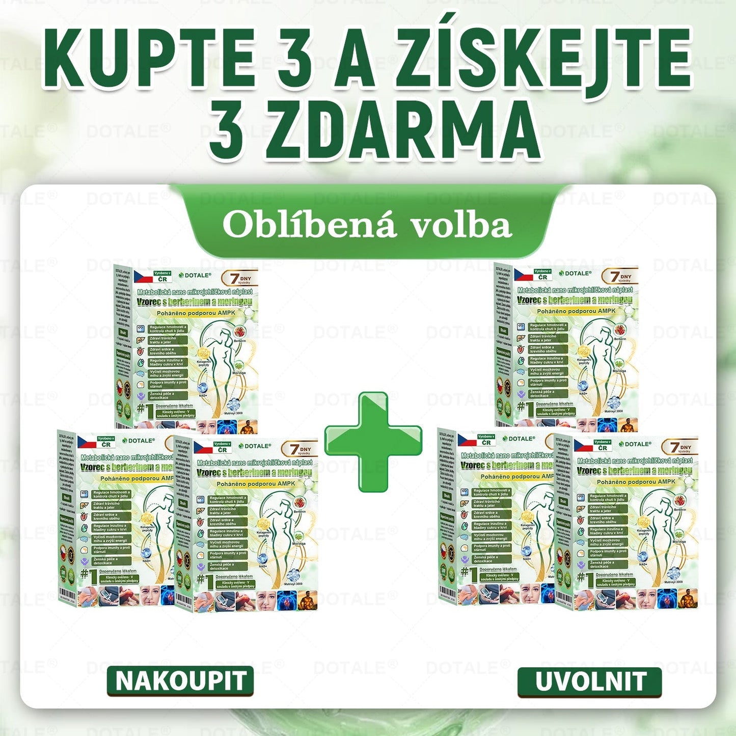 𝑫𝑶𝖳𝖠𝐋𝐄® 💥metabolická nano mikrojehličková náplast  (Pouze jednou denně, viditelné výsledky již do 7 dnů!) ✅ Formule Berberin + Moringa, ideální při nadváze, nedokonalostech pokožky, diabetu, spánkové apnoe a kloubních potížích 💥💥
